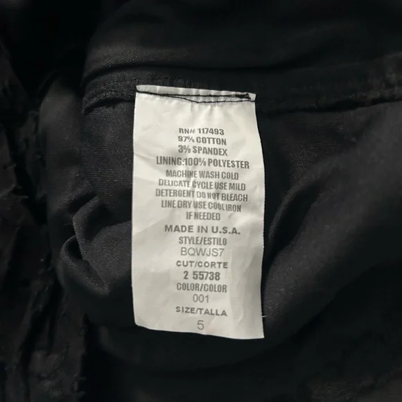 Vintage Y2K Rampage Black Lace-Trimmed Eyelet Top - Picture 5 of 10